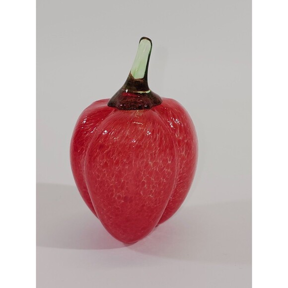 Kosta Boda Fruitteria 99022 Blown Glass Red Pepper Gunnel Sahlin Signed EUC - Picture 3 of 10